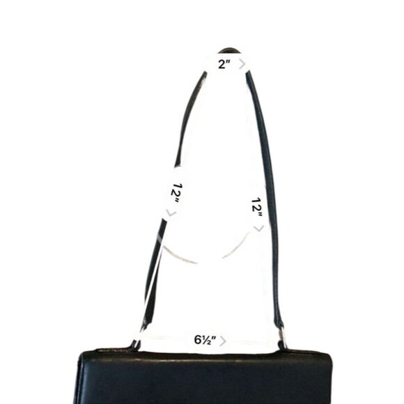 Mark Cross Black Leather Messenger Bag With Silver Hardware - Picture 11 of 12